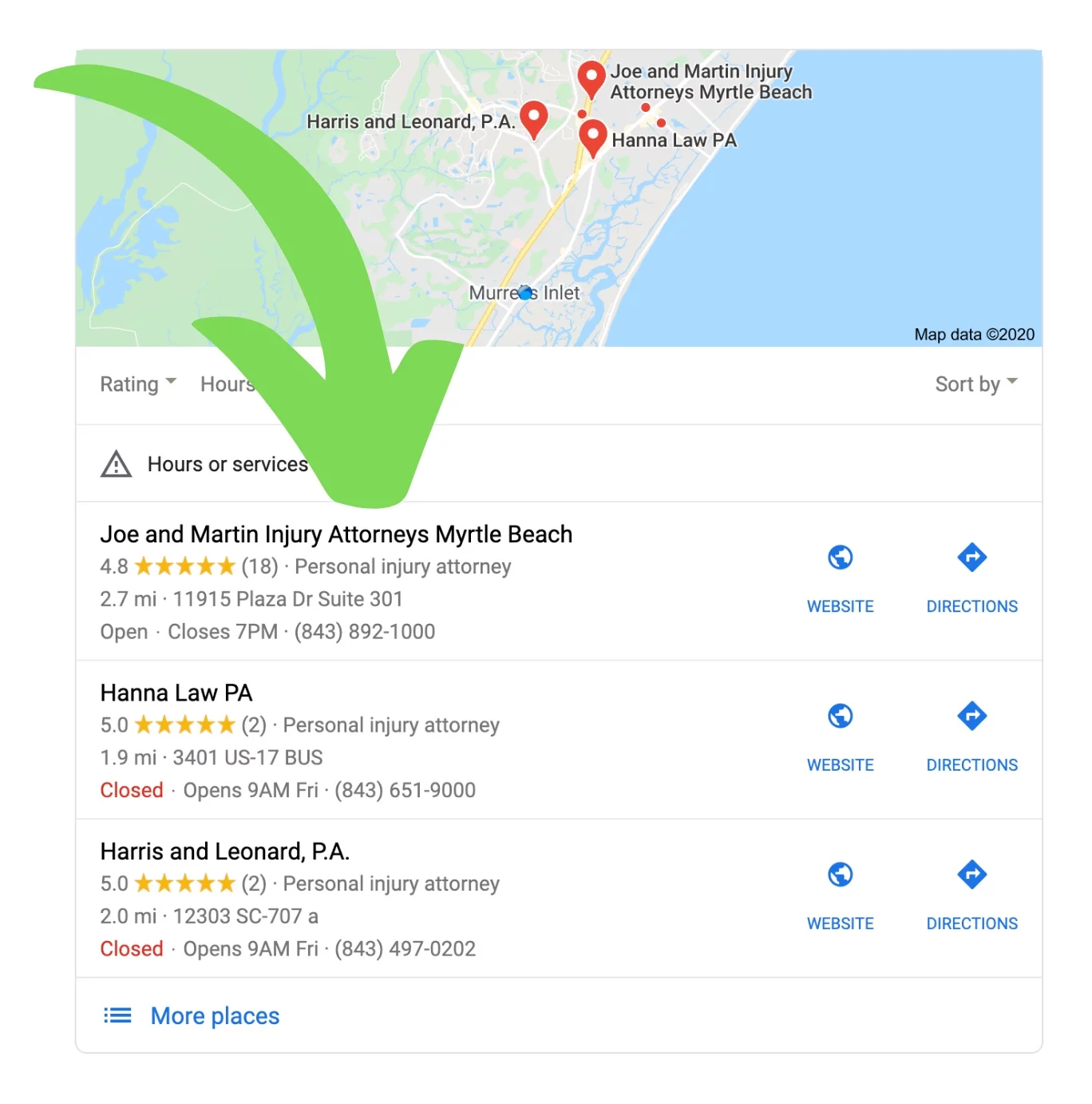 Google My Business Optimization for Lawyers
