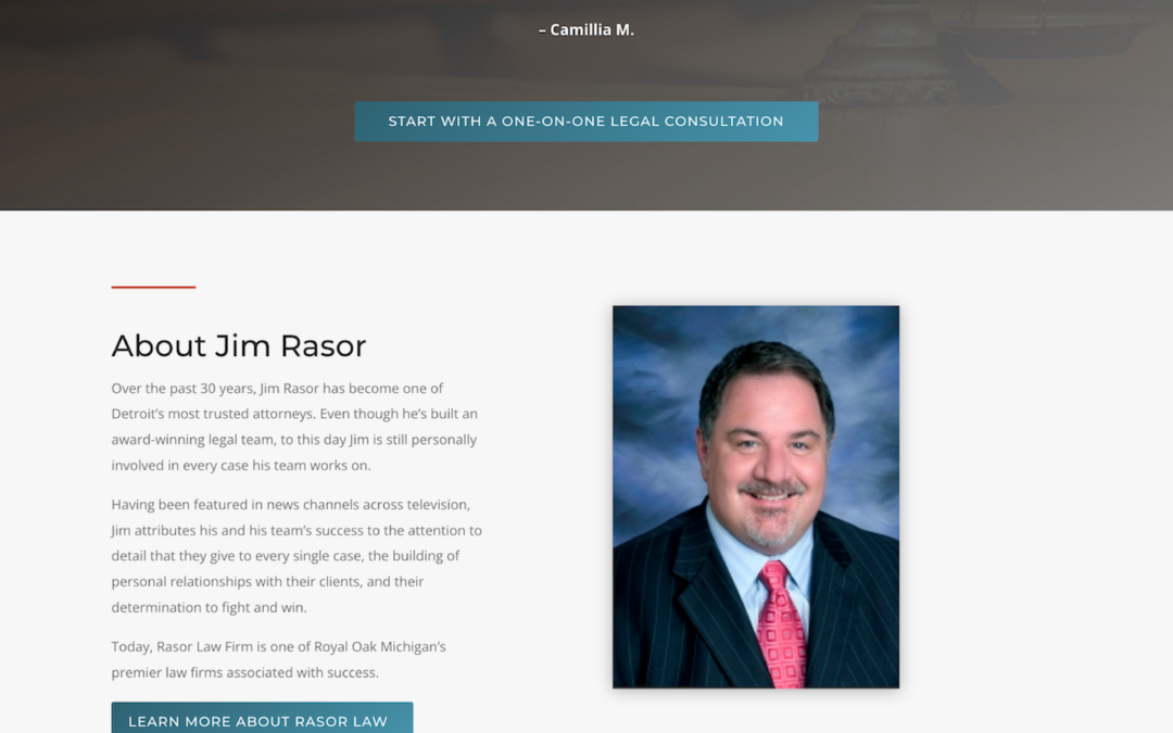 Rasor Law Firm Website Design